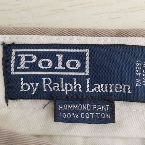 ポロバイラルフローレン Polo by RALPH LAUREN 90-00s HAMMOND PANT POLO CHINO 2タックチノ メンズ  32/30